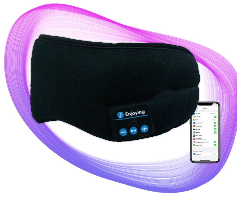 Masque de Sommeil pour Dormir Casque Bluetooth